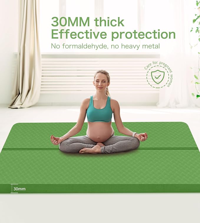nuveti Large Exercise Mat - 15mm/20mm/30mm Thick Yoga Mat | Workout Mat - Image 7