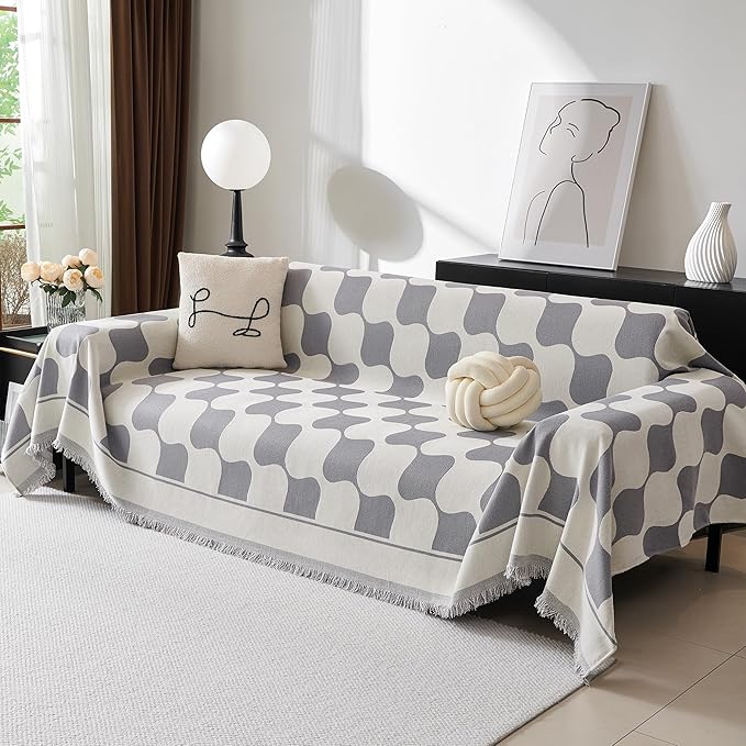 MEETSKY Couch Cover Super Soft Couch Covers - Image 2