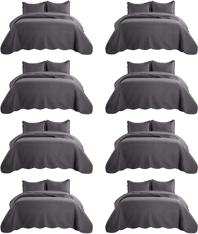 IR Imperial Rooms 8 Pack California King Quilt Bedding Set by IRImperialRooms