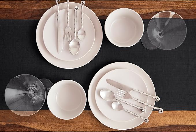 Solino Home Linen Black Table Runner 72 Inches Long - Image 3