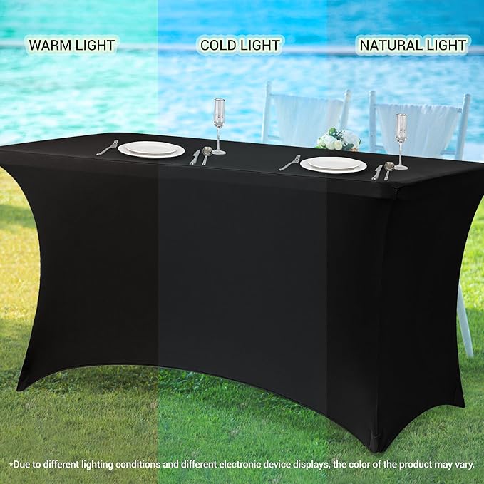 Obstal 6ft Stretch Spandex Table Cover - Image 7
