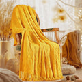 inhand Knitted Fall Throw Blanket by inhand