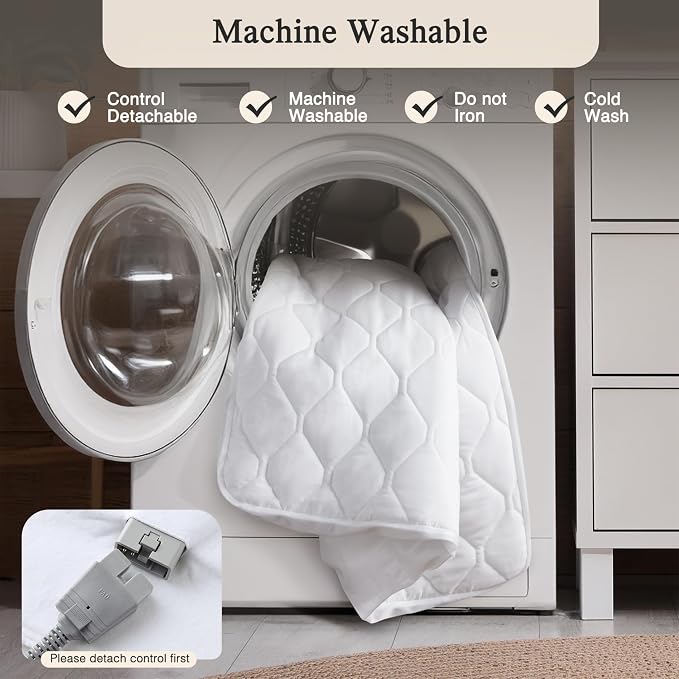 Beautyrest Cotton Blend Heated Mattress Pad Secure Comfort Technology - Image 10
