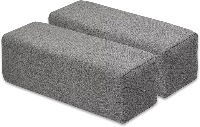 Couch Arm Rest Pillow, Linen Armrest Cushion, High Density Foam Armrest Cushion by NANGELRN