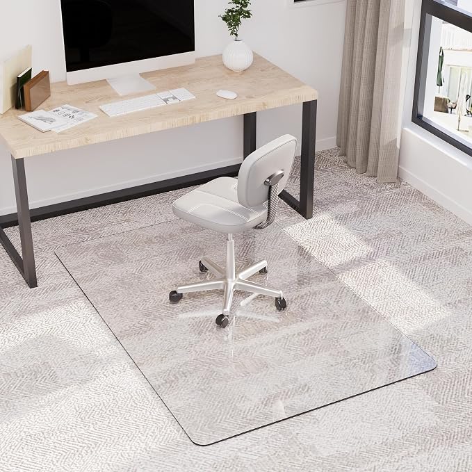 32" x 48" Tempered Glass Office Chair Mat - Image 2