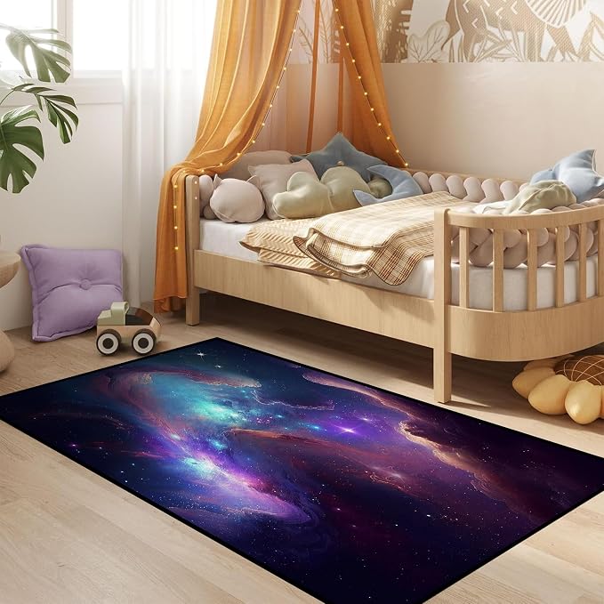 Galaxy Area Rug Space Nebula Bedroom Living Room - Image 6