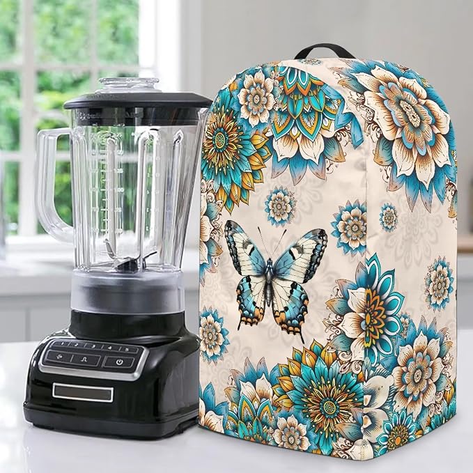 Floral Butterfly Blender Cover Dust Cover Appliance Dust Cover by Unknown