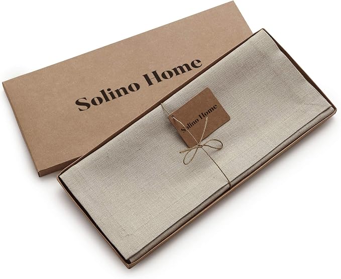 Solino Home Linen Natural Table Runner 60 Inches - Image 5