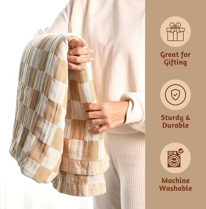 Folkulture Throw Blanket for Couch 50" x 60" |100% Recycled Cotton Couch - Image 5