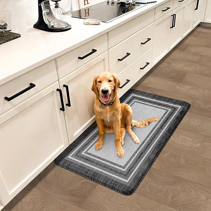 KIMODE Kitchen Rugs Cushioned Anti Fatigue Kitchen Mat Non-Skid Waterproof - Image 9