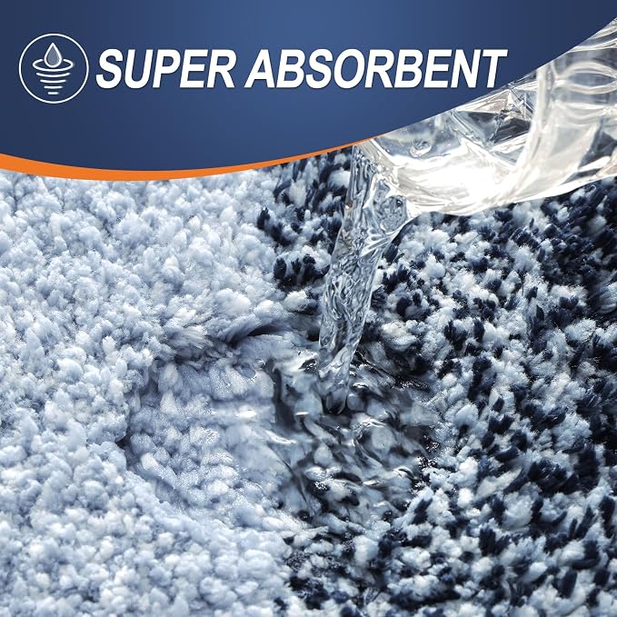 OLANLY Bathroom Runner Rugs 47x24, Extra Soft Absorbent Microfiber Bath Rugs - Image 3
