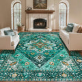 Tangsoo 8x10 Area Rug for Living Room, Washable Vintage Rug Indoor Non Slip by Tangsoo