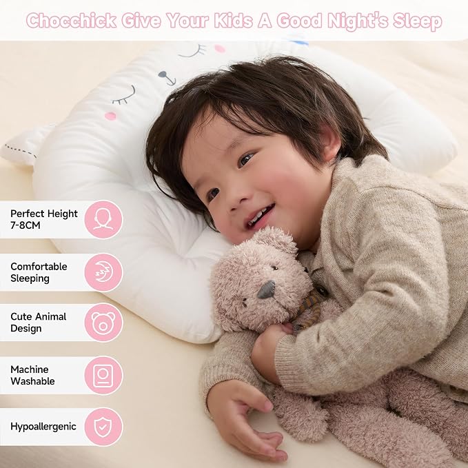 Choc chick Toddler Pillow, 20X14inches Machine Washable Soft Hypoallergenic - Image 6