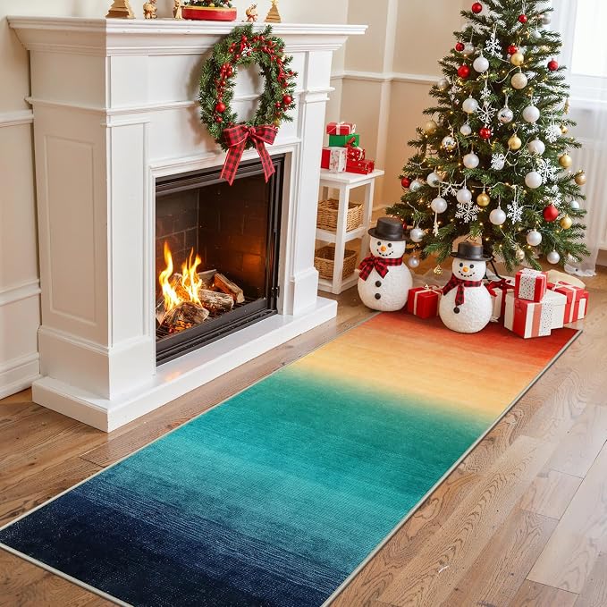 Wonnitar Washable Christmas Runner Rug - Image 2