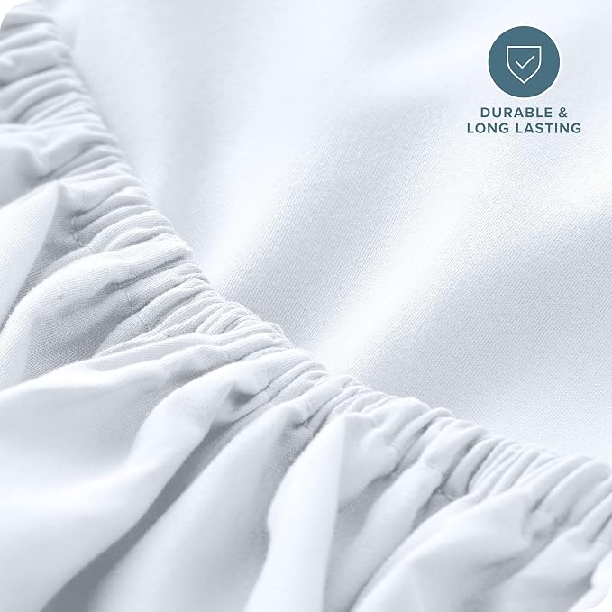 Bare Home Fitted Bottom Sheet Queen Size - Image 5