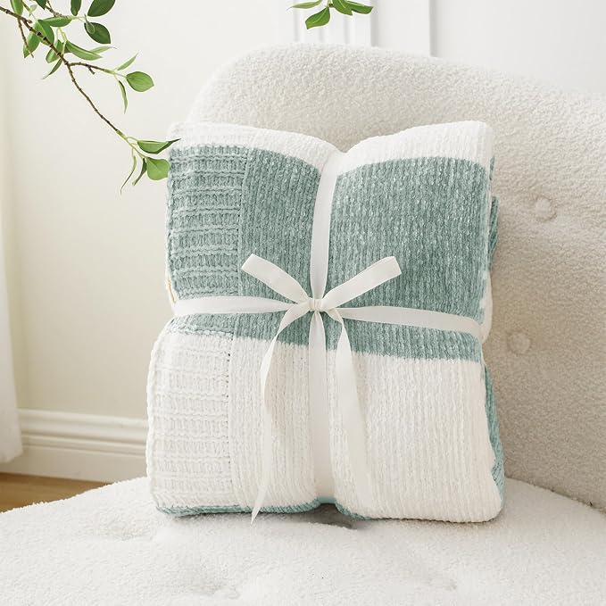 BATTILO HOME Sage Green Throw Blanket - Image 9