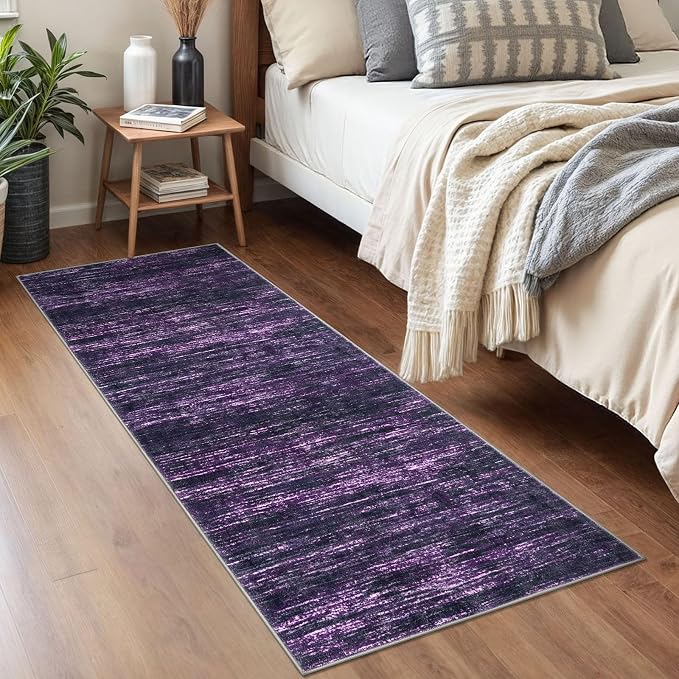 2x5 Modern Abstract Runner Rug for Hallways, Non-Shedding Washable Rug for - Image 3