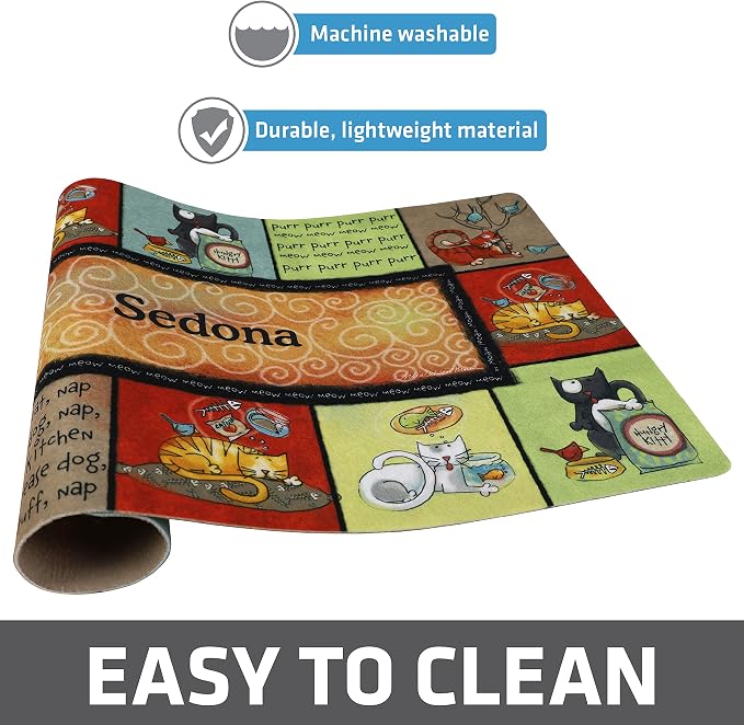 Drymate Personalized Pet Bowl Placemat, Custom Dog & Cat Food Feeding Mat - Image 4
