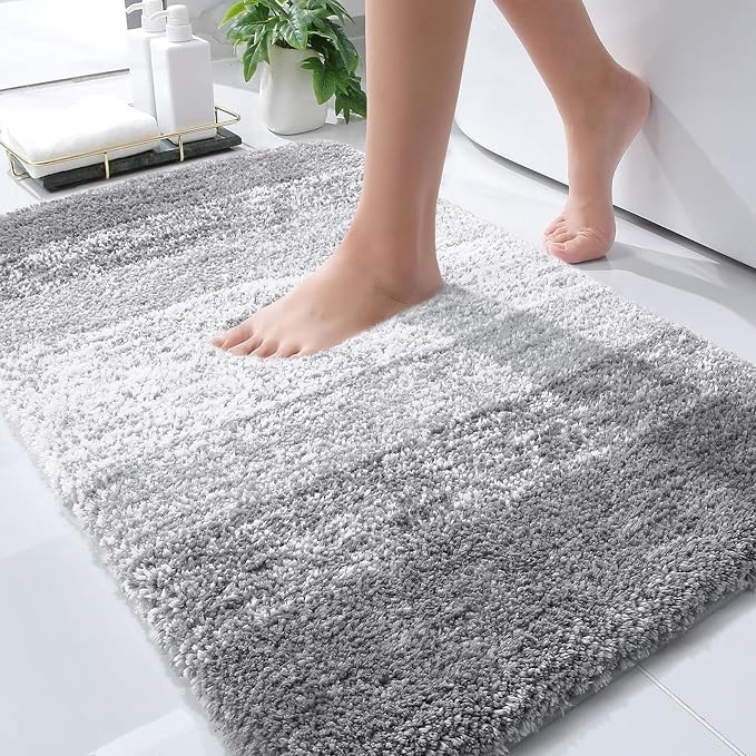 OLANLY Bathroom Rug Mat 30x20, Extra Soft and Absorbent Microfiber Bath Rugs by OLANLY
