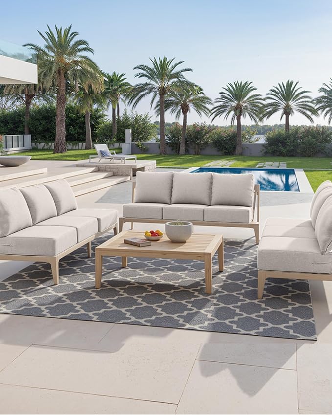 Luxury 24x24x6 Inch Patio Couch Cushions Set of 3 - Image 2