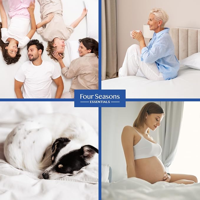 California King Size Mattress Protector Bed Bug Waterproof Zippered Cover - Image 9