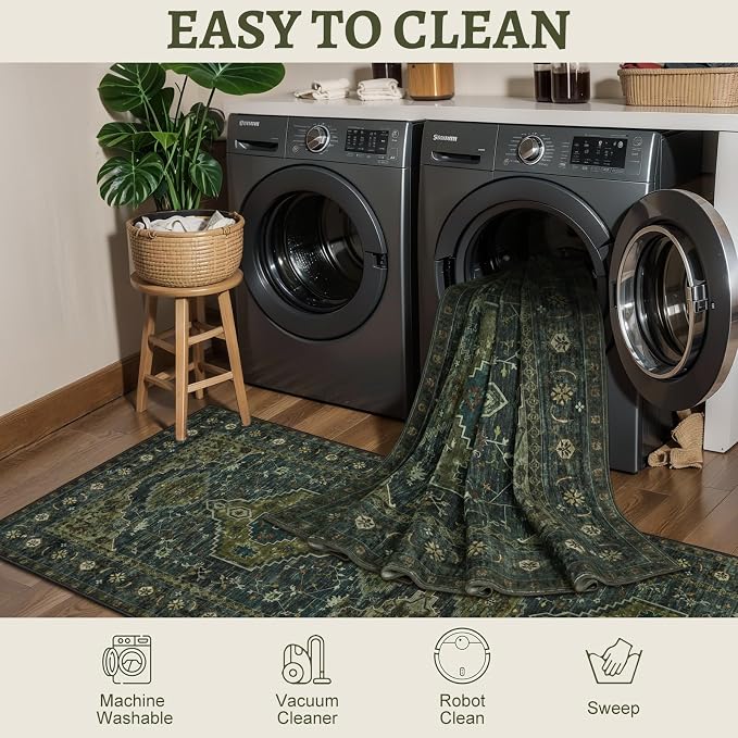 Tangsoo 2x5 Washable Runner Rug - Image 3
