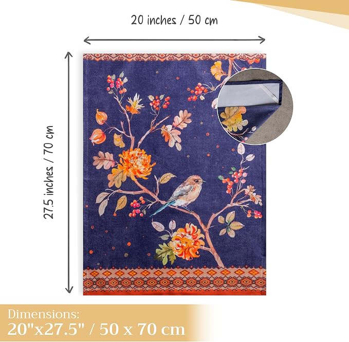Maison d' Hermine Kitchen Towels Set of 3 100% Cotton 20" x 27.5" Reusable - Image 4