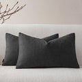 a moment Pack of 2 Decorative Chenille Throw Pillow Covers by amoment