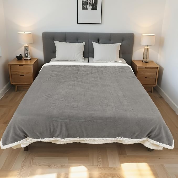 Electric Heated Blanket Throw Size 50"x60" - Image 2