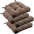 downluxe Indoor Chair Cushions for Dining Chairs, Tufted Overstuffed Textured by Downluxe