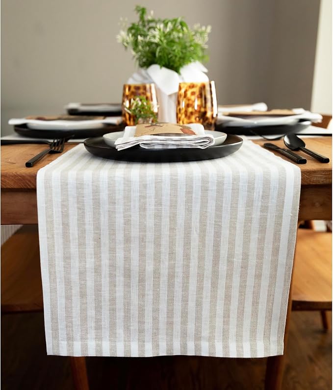 Solino Home Linen Table Runner 132 Inches Long by SolinoHome