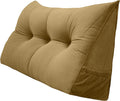 Triangular Reading Bed Rest Pillow Large Bolster Cushion Headboard Backrest by PEACHWELL