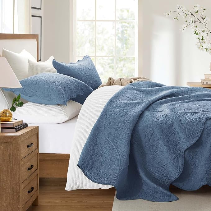 IR Imperial Rooms 8 Pack Quilt King Size Bedding - Image 3