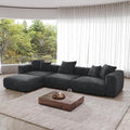 JACH Modern Corduroy Sectional Couch, Modular Sectional Sofa by Unknown