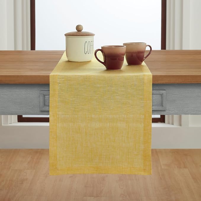 Solino Home Linen Short Table Runner 48 Inches - Image 2