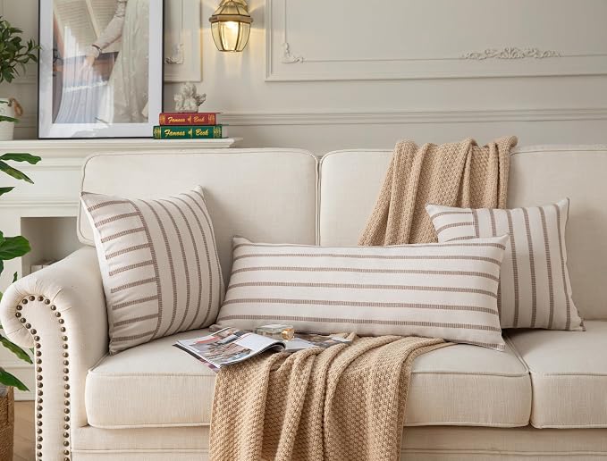 Caflife Boho Lumbar Throw Pillow Cover 14X36 Long Soft Farmhouse Decorative - Image 6
