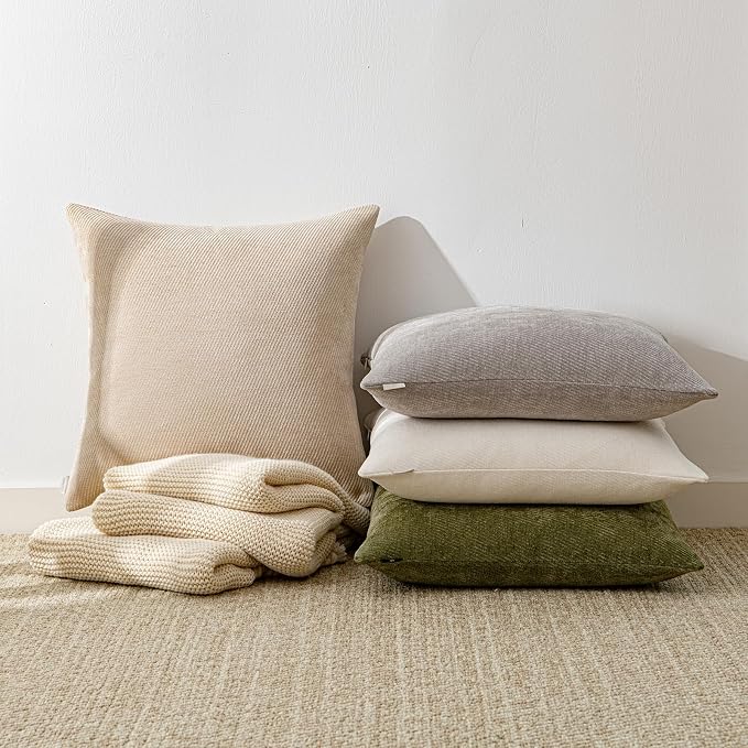 a moment Pack of 2 Decorative Chenille Throw Pillow Covers - Image 7