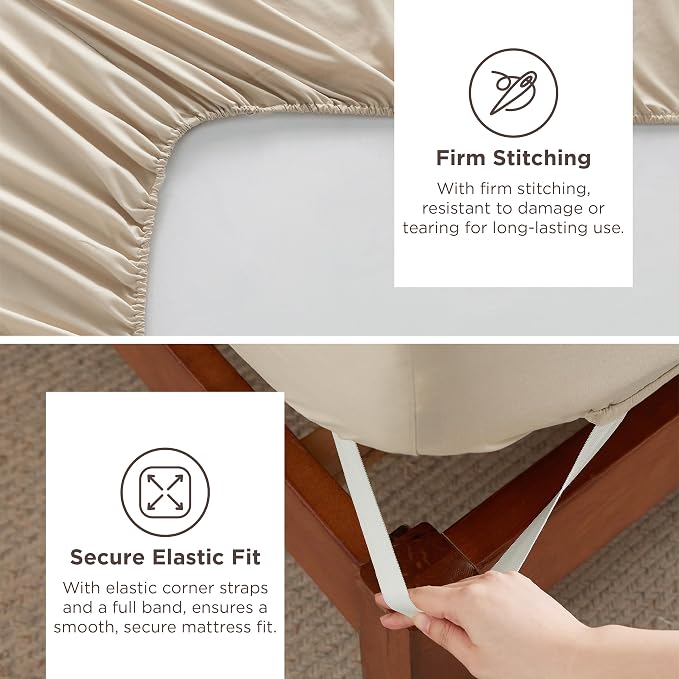 Bedsure Deep Pocket Twin Sheets Set - Image 4