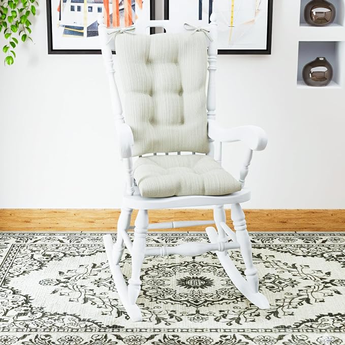 Klear Vu Omega Non-Slip Rocking Chair Cushion, Assembled in USA, Thick Tufted - Image 2