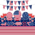 142Pcs American Flag Party Decorations Memorial Day 4th of July Patriotic by GREHUMOR