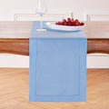 Solino Home Linen Cornflower Blue Table Runner 90 Inches Long by SolinoHome