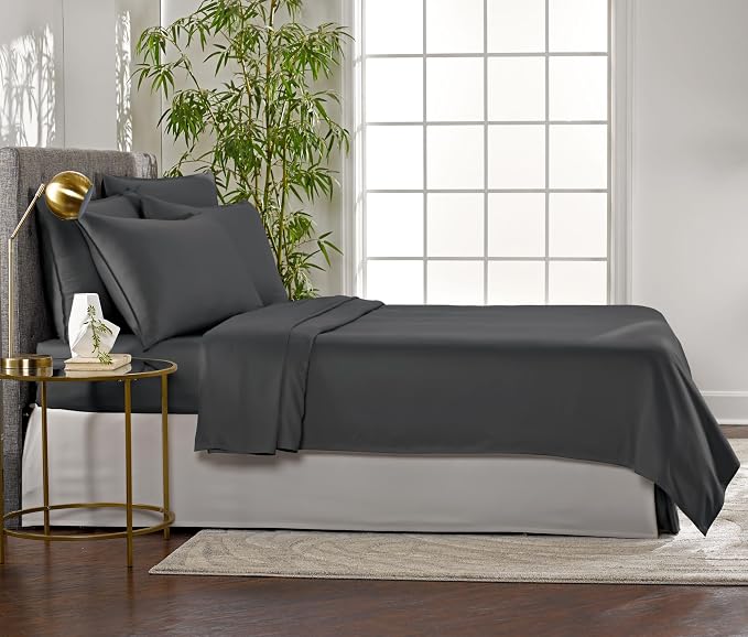Pure Bamboo Queen Sheets, Genuine 100% Organic Viscose Derived from Bamboo Bed - Image 4