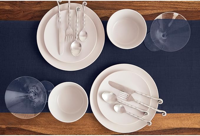 Solino Home Linen Navy Blue Table Runner 60 Inches - Image 3