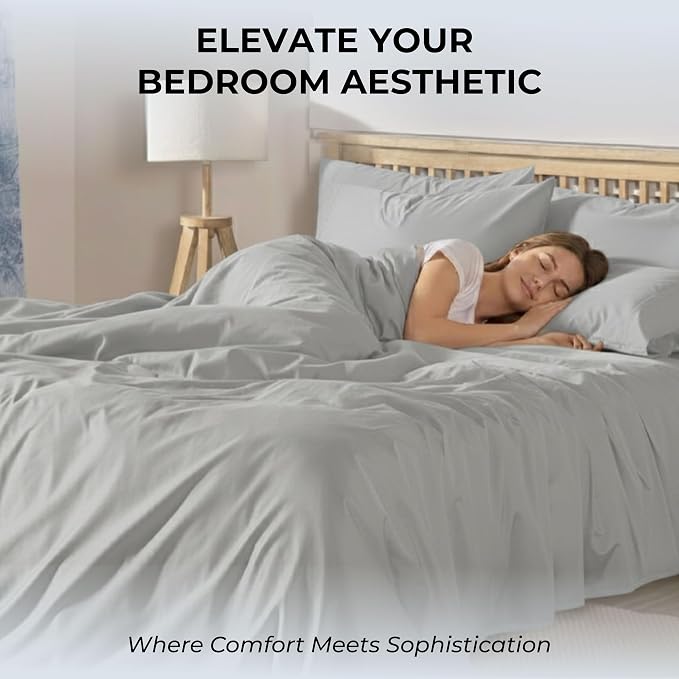 100% Natural Cotton Bed Sheets | 500 TC Single-Ply Sateen Weave Full Size - Image 6