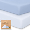 2-Pack Mini Crib Sheets Fitted by KeaBabies