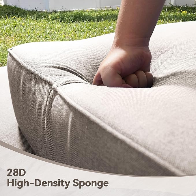 Luxury 6" Outdoor Cushions for Patio Furniture, Fade Resistant Couch Chair - Image 2
