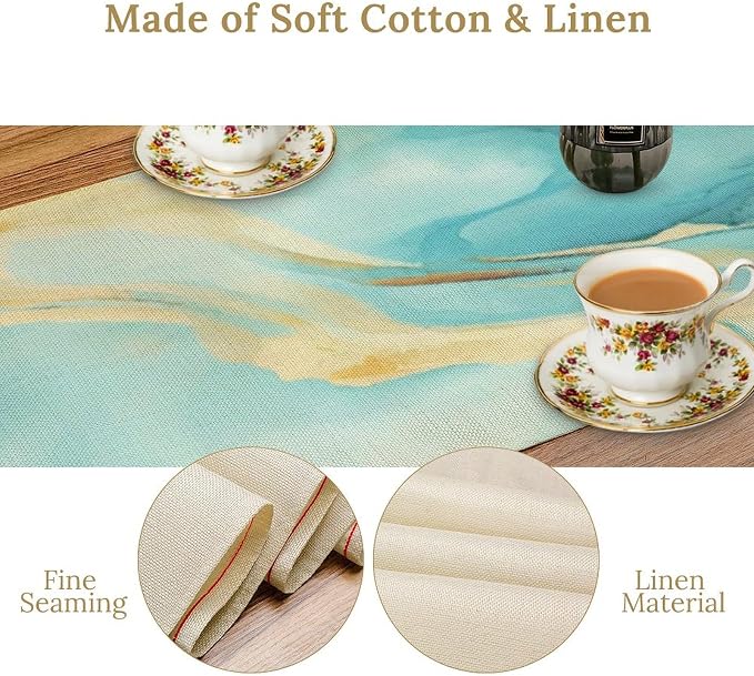 Marble Table Runner, 13x120 Inch - Image 5