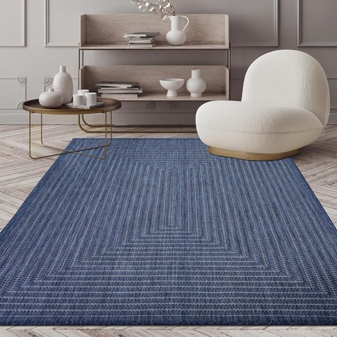 Adiva Rugs Outdoor Indoor Area Rug, Weather Resistant, Stain Resistant Floor Mat - Image 9