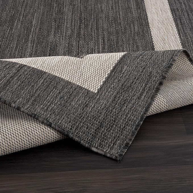 CAMILSON Outdoor Rug 6x9, Modern Outside Rugs - Image 4