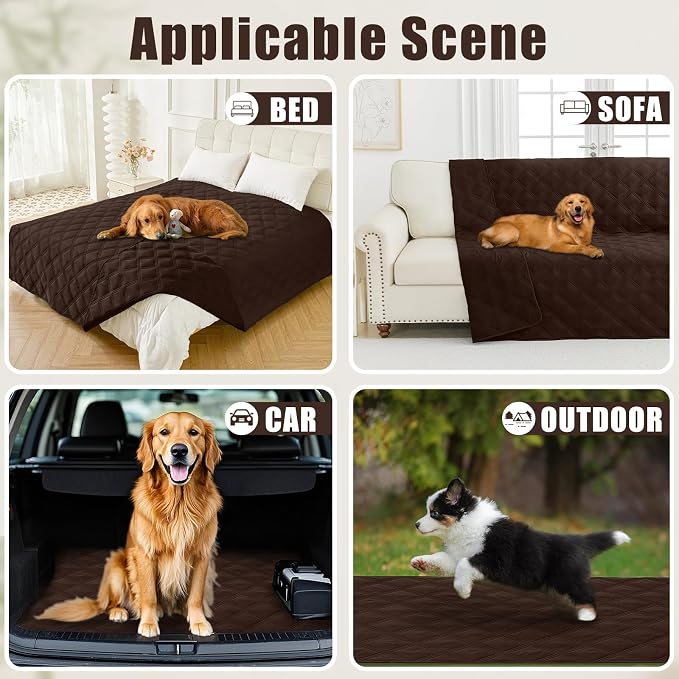Smiry Waterproof Dog Bed Cover Blanket 40x80, Soft Reversible Pet Blanket - Image 5